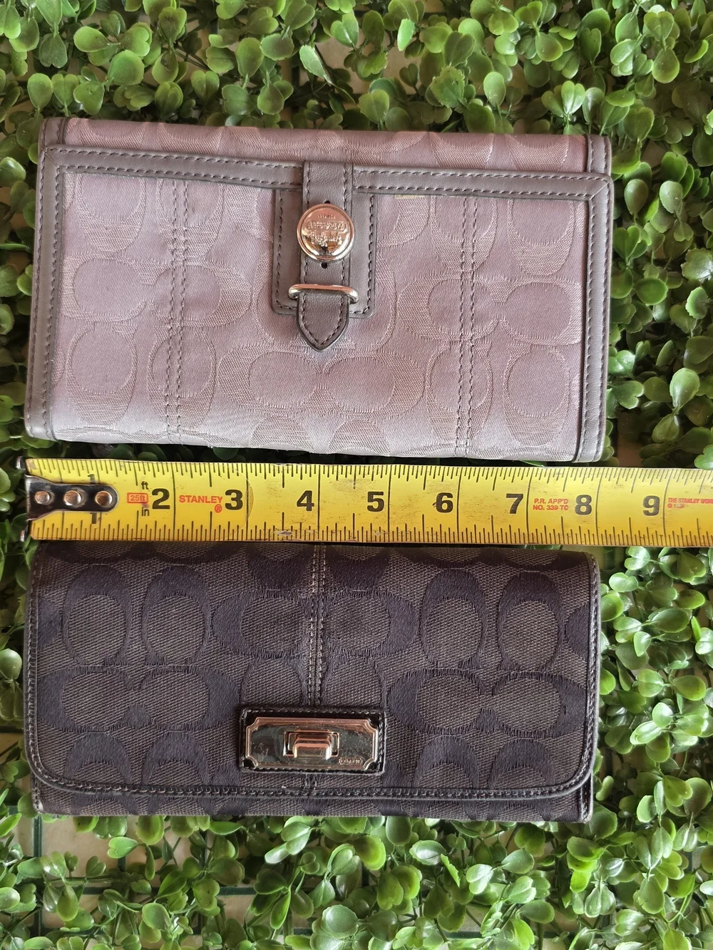 Coach Signature Jacquard Wallet Bundle - Set of 2 (Y2K Vintage)